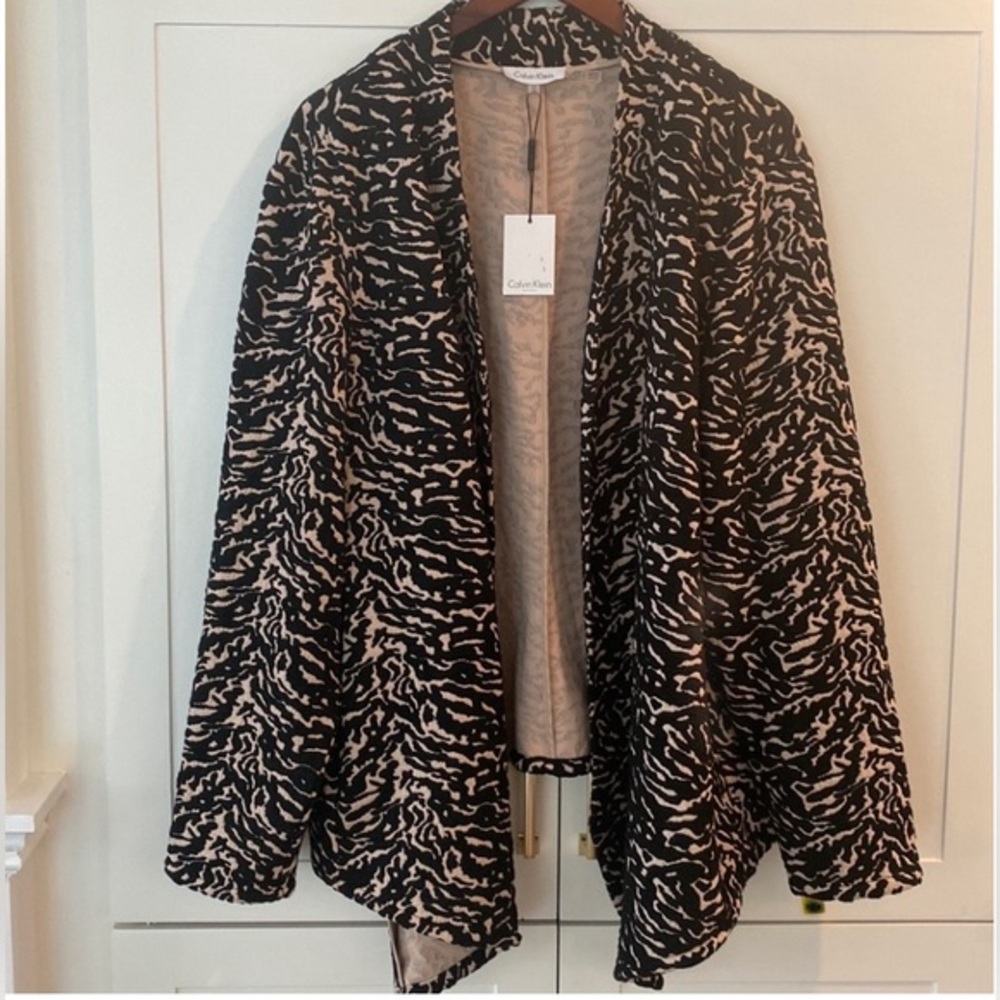NWT,Calvin Klein Animal Print Jacket - 2X
